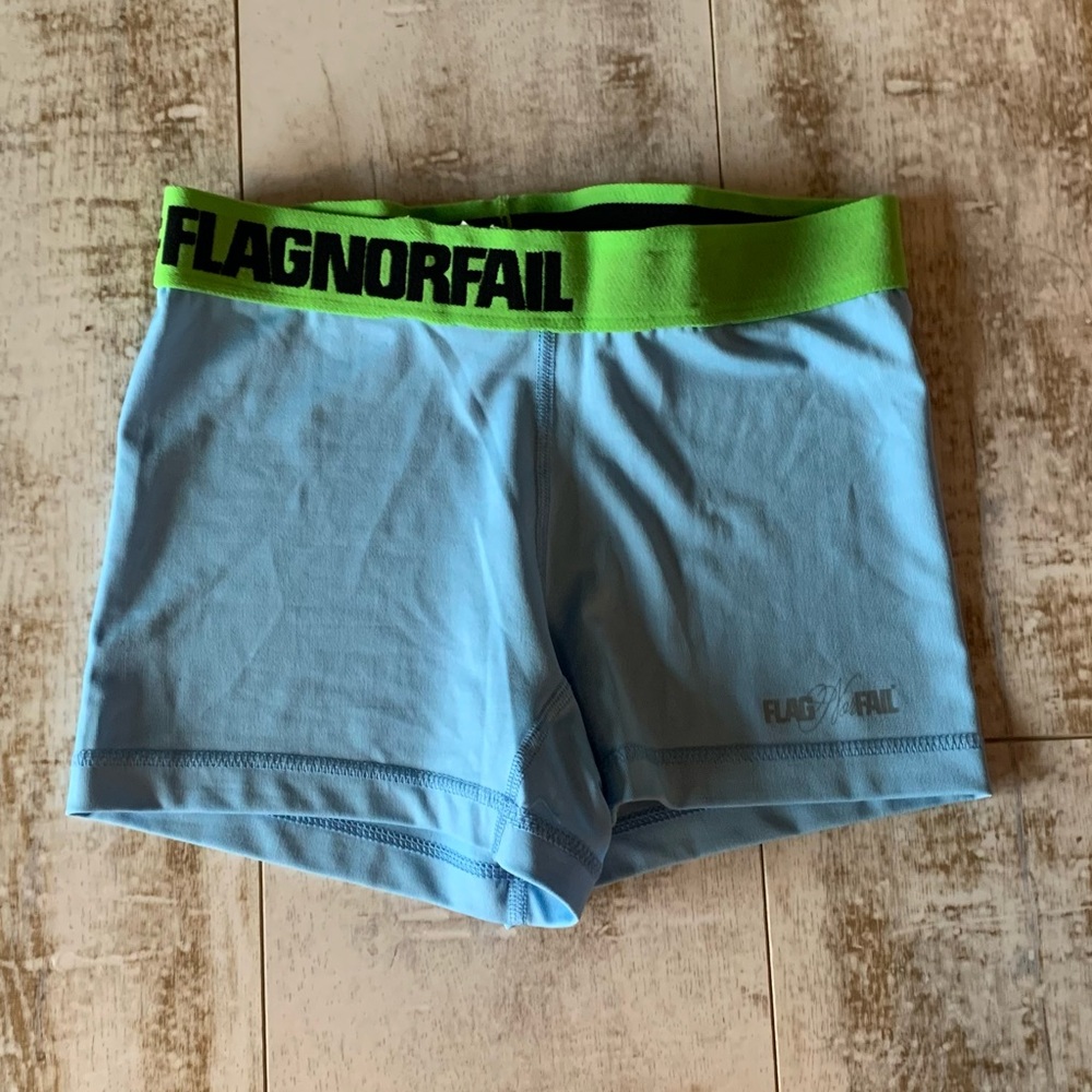 Flag Nor Fail Light Blue Shorts